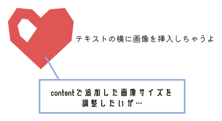 contentで追加した画像のサイズを調整するには？